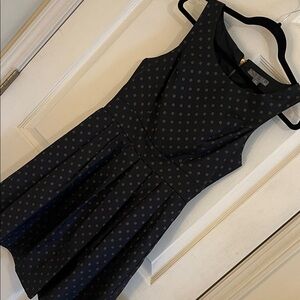 Elegant Black Polka Dot Dress